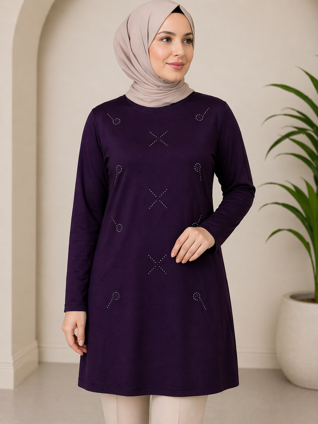 Orta Taş ve Üzeri Anne Penye Tunik 30644