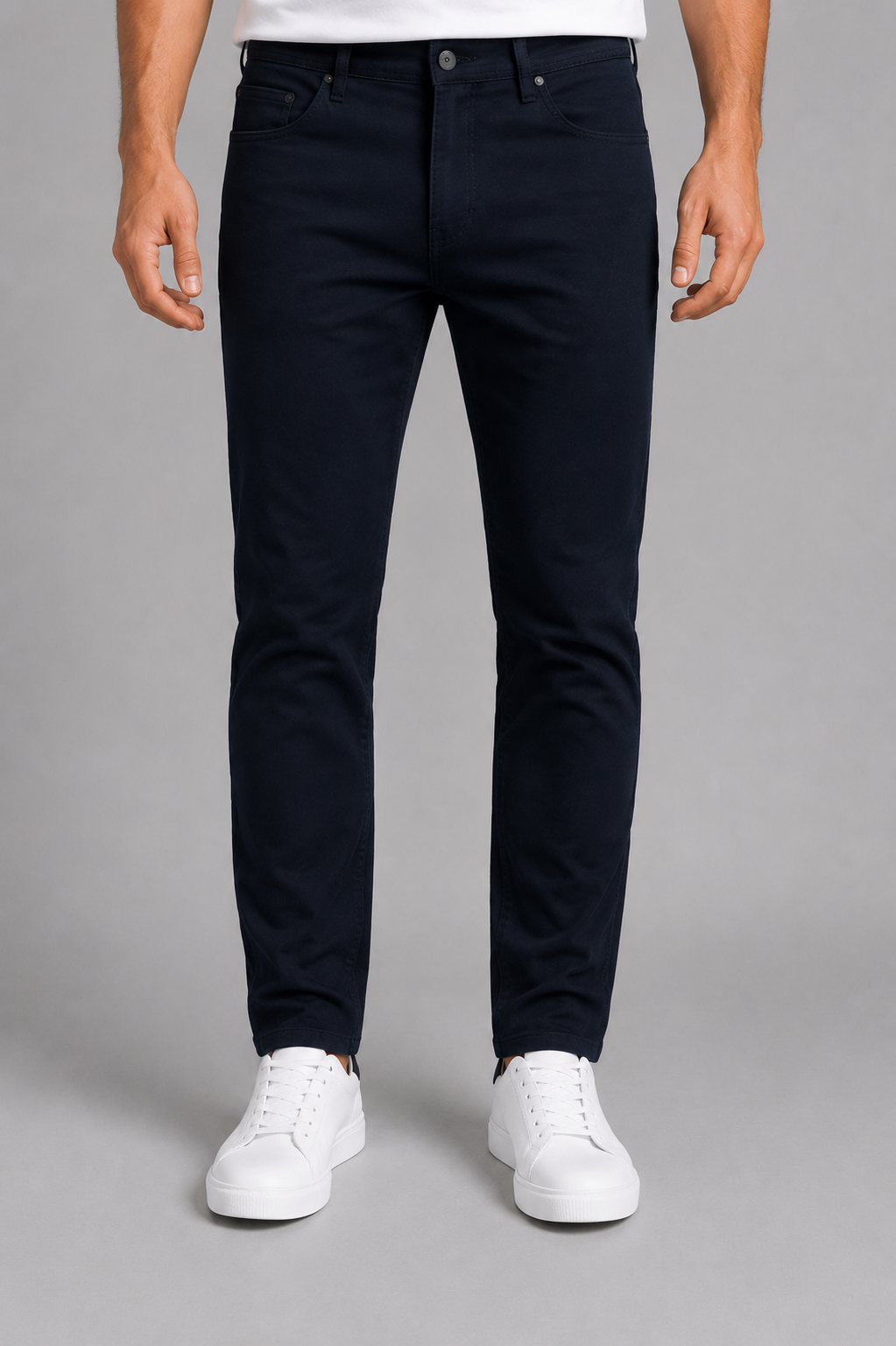 Erkek Regular Kalıp Likralı Kanvas Pantolon 1126