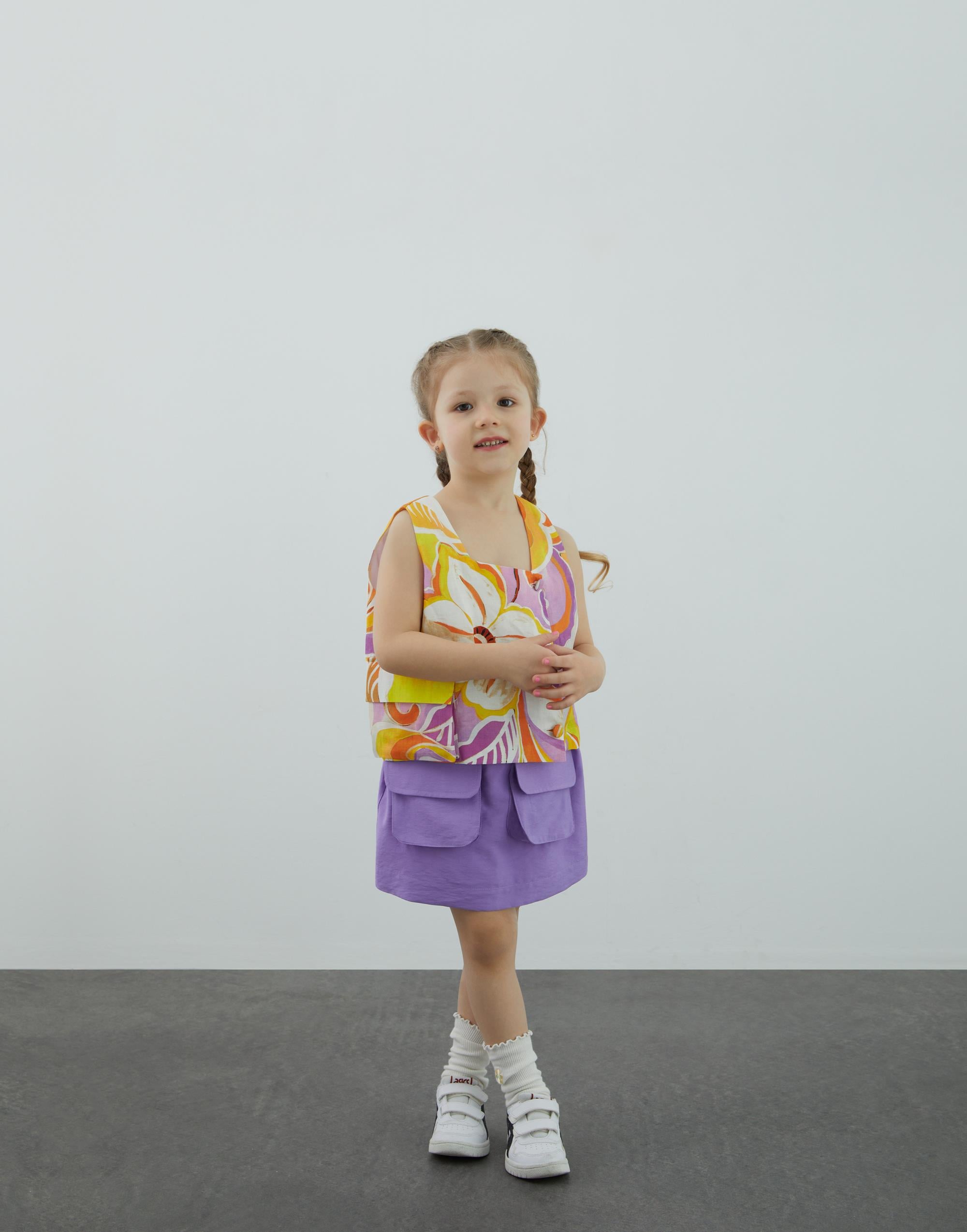 Desenli Kare Yaka Pembe Bluz - junior, designer dresses, bachelorette, party dresses and graduation dresses.
