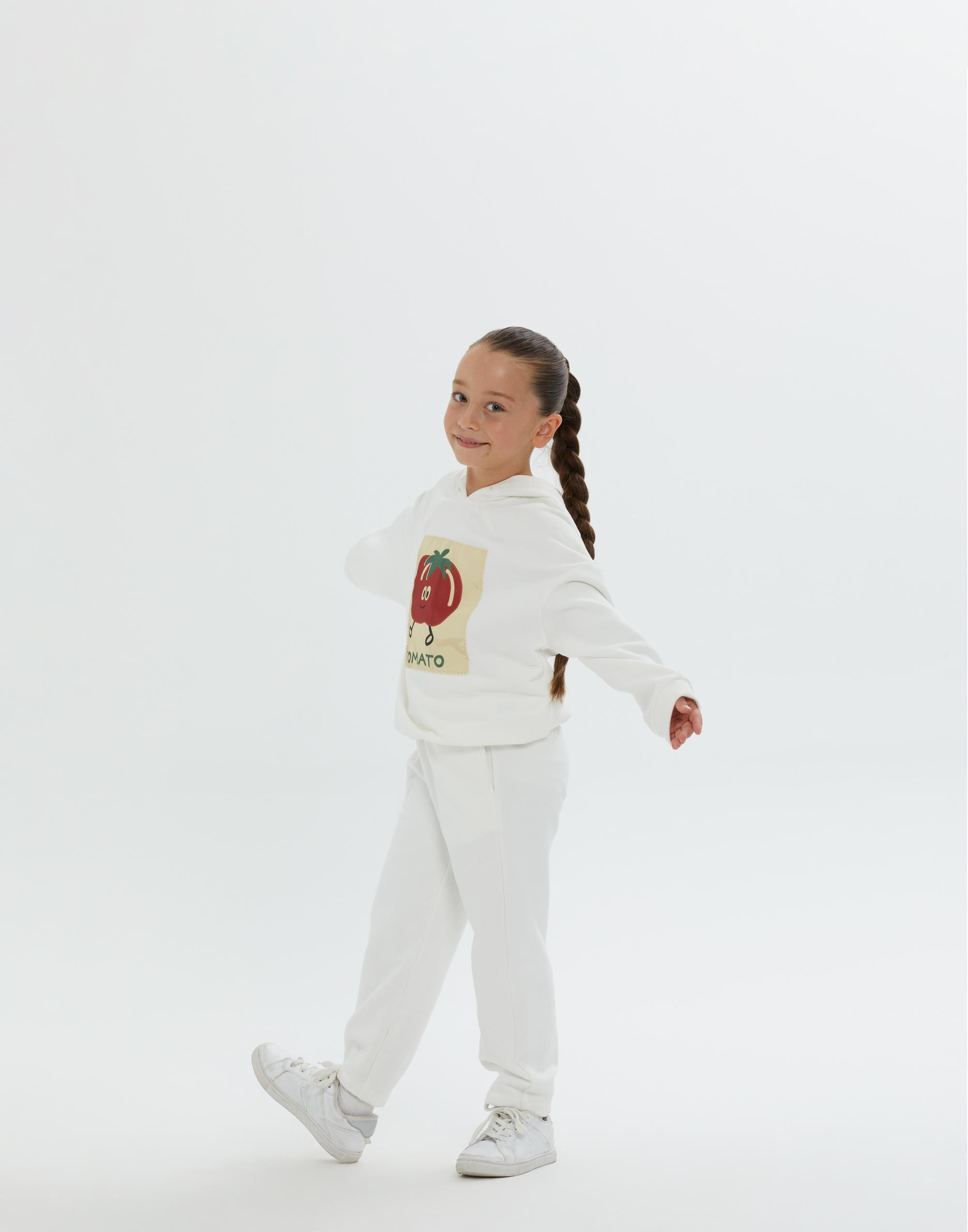 Kapüşonlu Düşük Omuzlu Kırmızı Kız Çocuk Sweatshırt - junior, designer dresses, bachelorette, party dresses and graduation dresses.