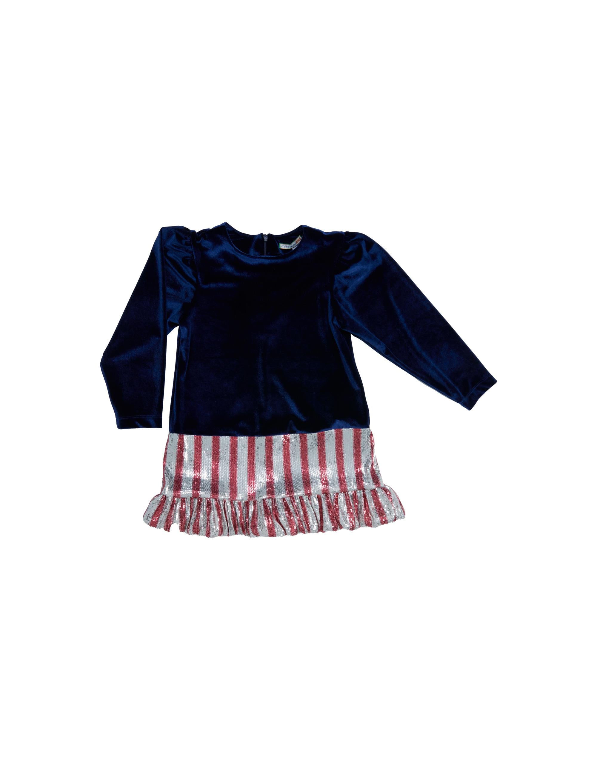 KOL ÜSTÜ BÜZGÜLÜ ETEK UCU BALON KADİFE VE PAYETLİ DESENLİ KUMAŞ BİR ARADA KULLANILAN ELBİSE - junior, designer dresses, bachelorette, party dresses and graduation dresses.