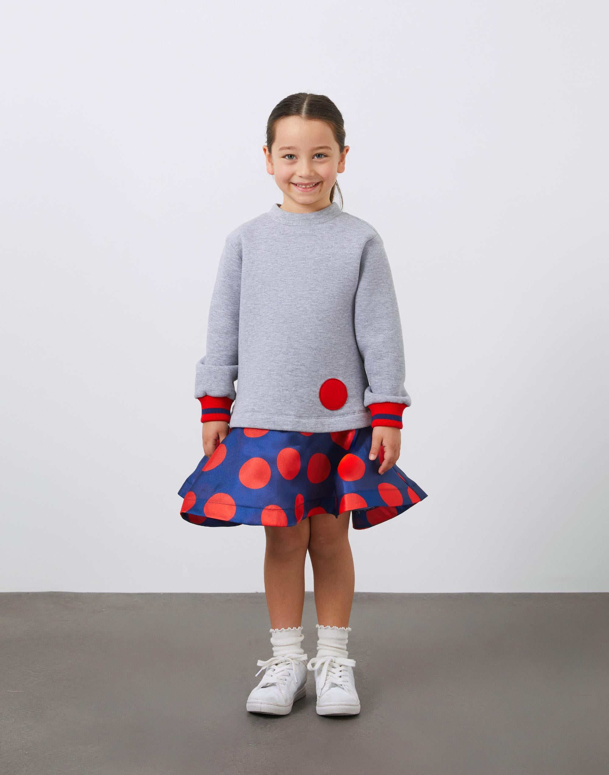 Kol Ucu Ribanalı Puantiye Etekli Elbise - junior, designer dresses, bachelorette, party dresses and graduation dresses.