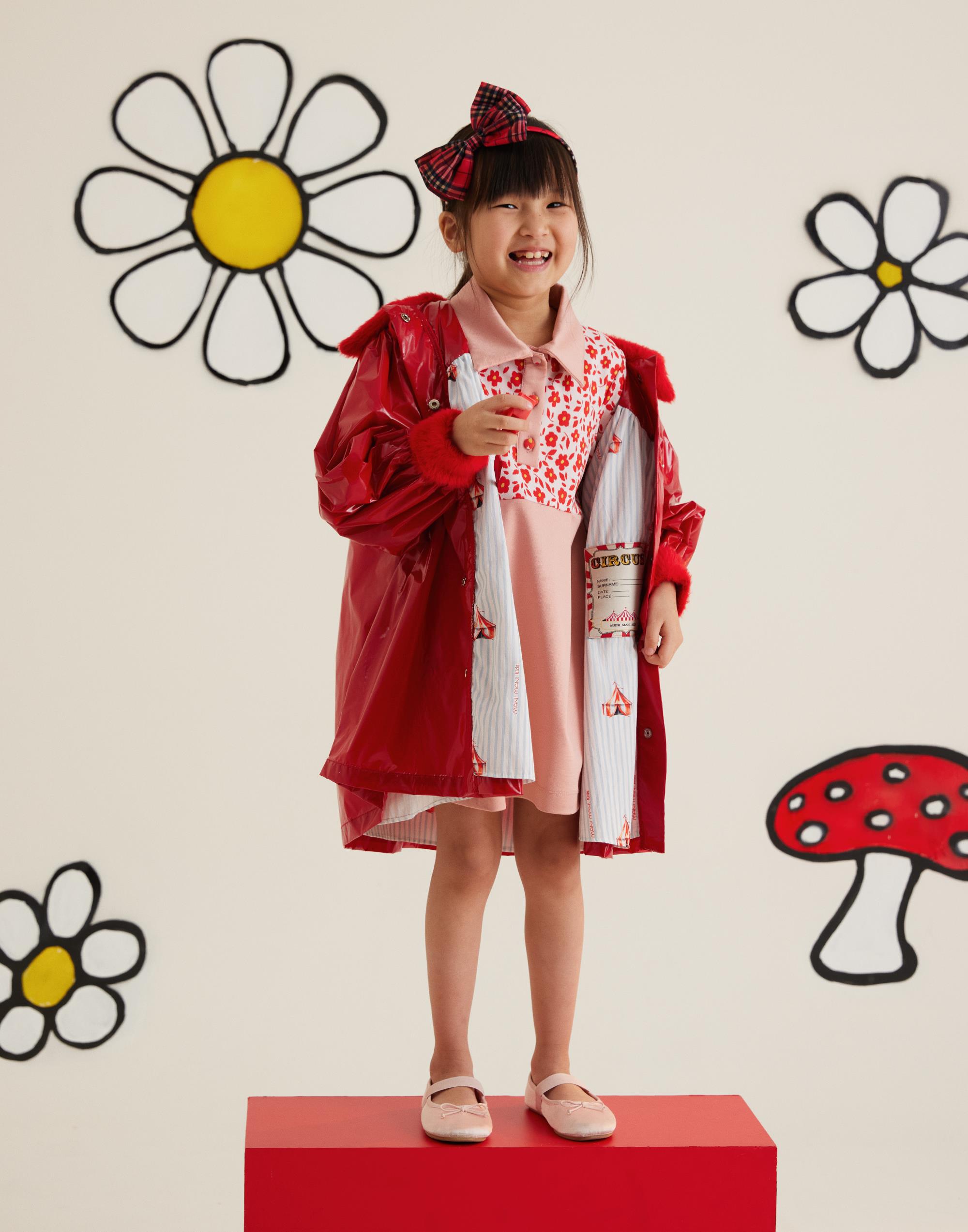 Yarım Pat Düğmeli Üstü Çiçek Desenli Elbise - junior, designer dresses, bachelorette, party dresses and graduation dresses.