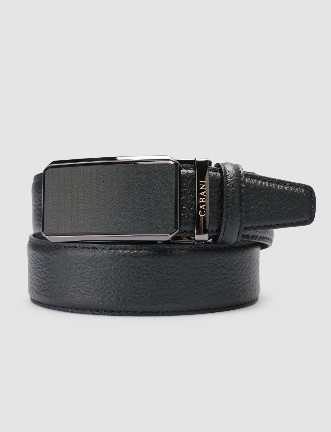 Cabani Buy 100% Genuine Leather Black Men Belt Online | Premium