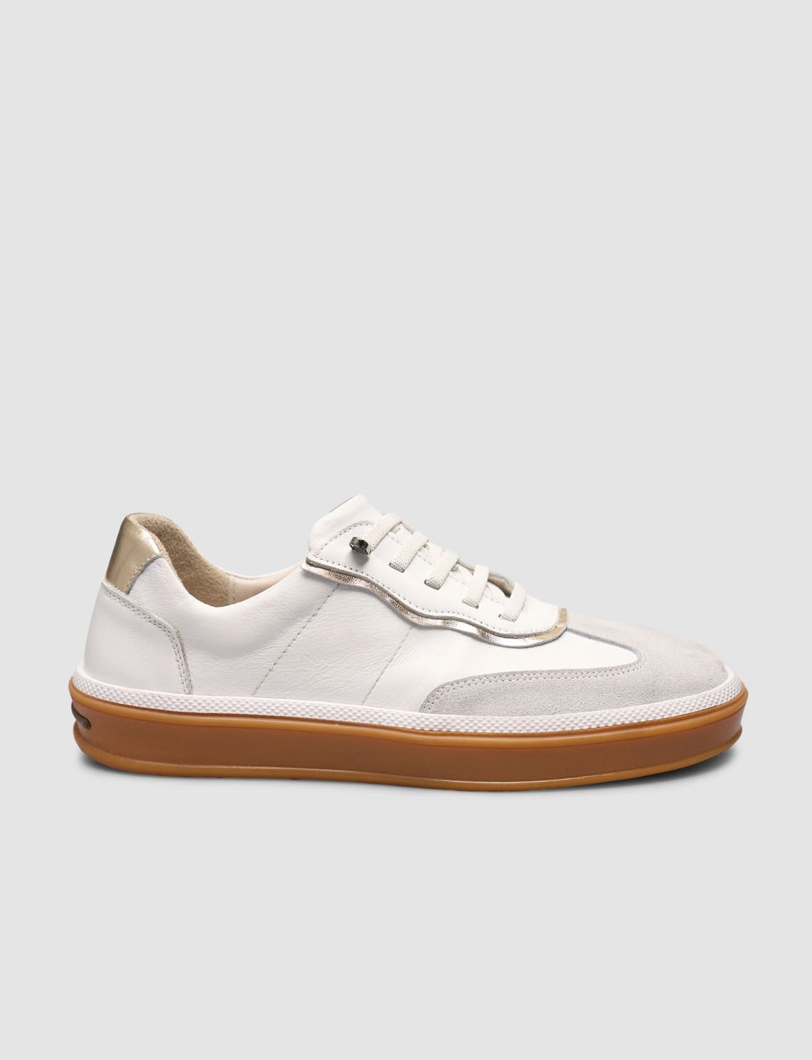 ayaka様 White Genuine Calf Leather Lace-Up Women's Sneaker l Cabani