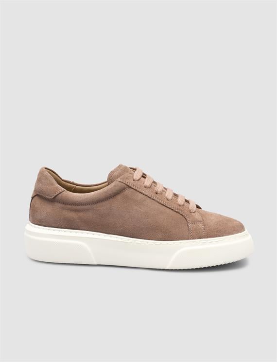 MonaMae %100 Hakiki Deri Krem Kadın Sneaker