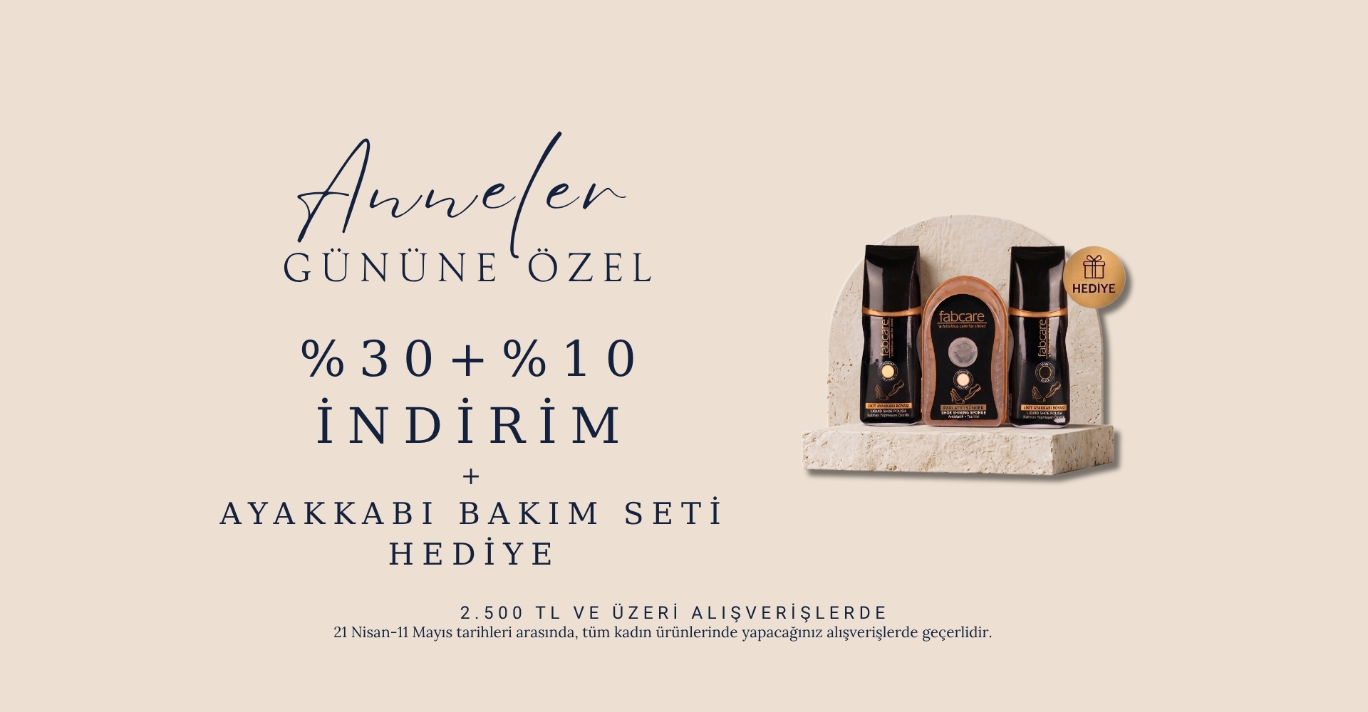 Anneler Gününe Özel Bakım Seti Hediye