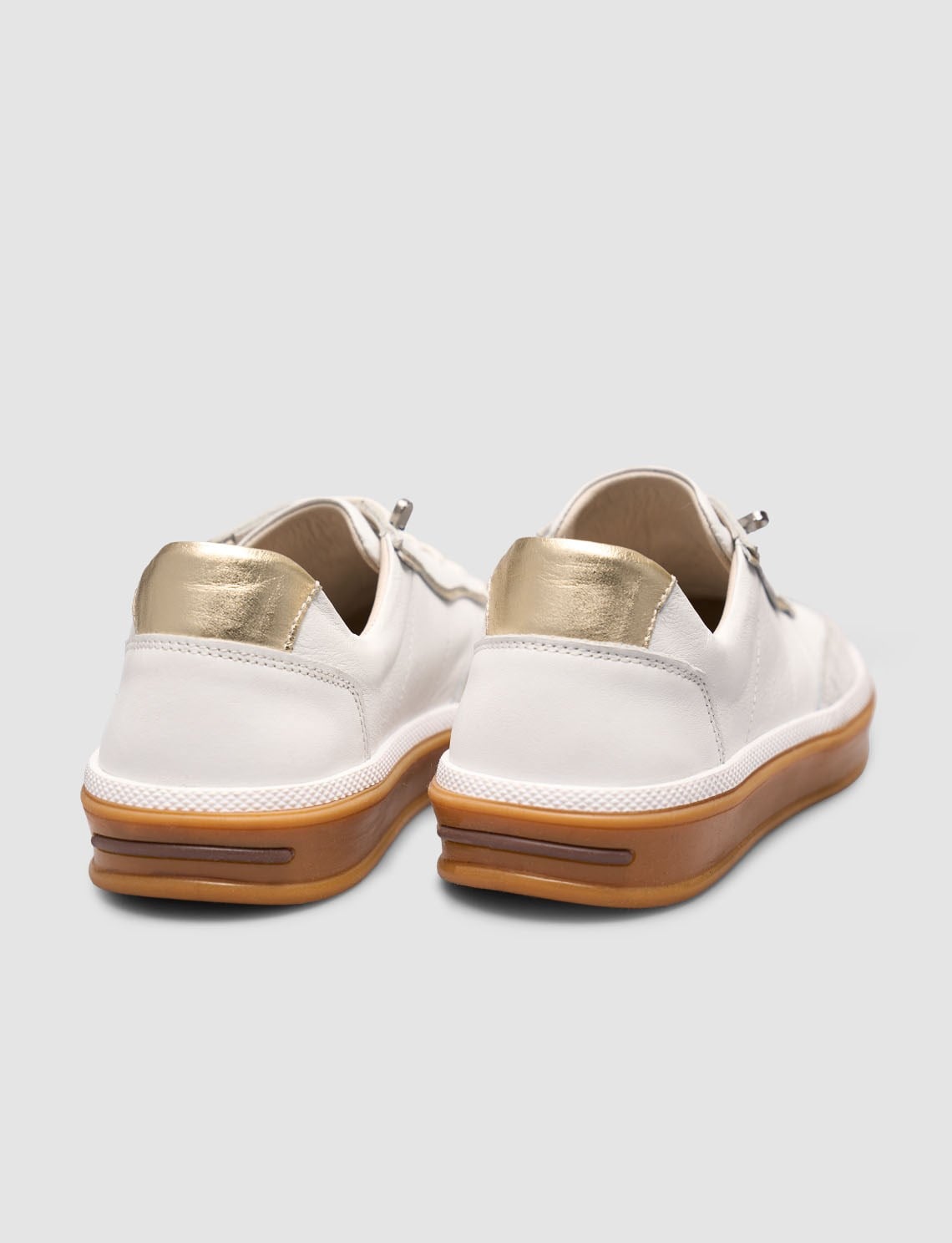 ayaka様 White Genuine Calf Leather Lace-Up Women's Sneaker l Cabani