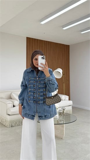 Napolyon Denim Ceket Mavi