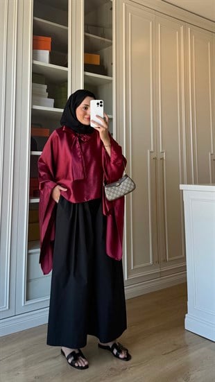Poplin Pantolon Siyah