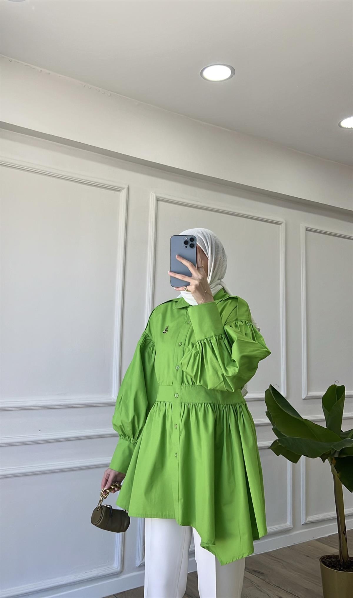 Benetton - Asimetrik Gömlek 