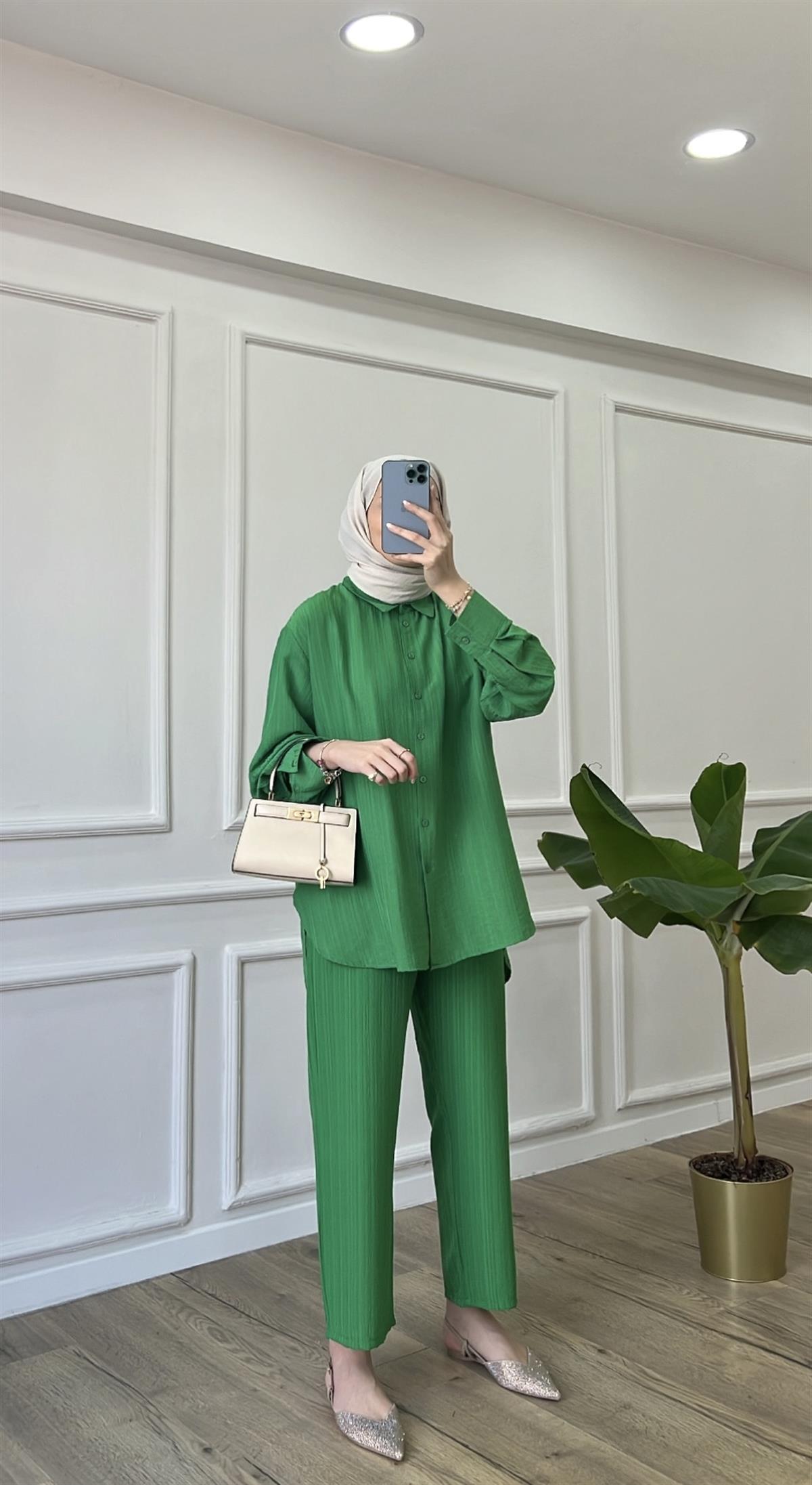 Benetton - Müslin Gömlek Takım 