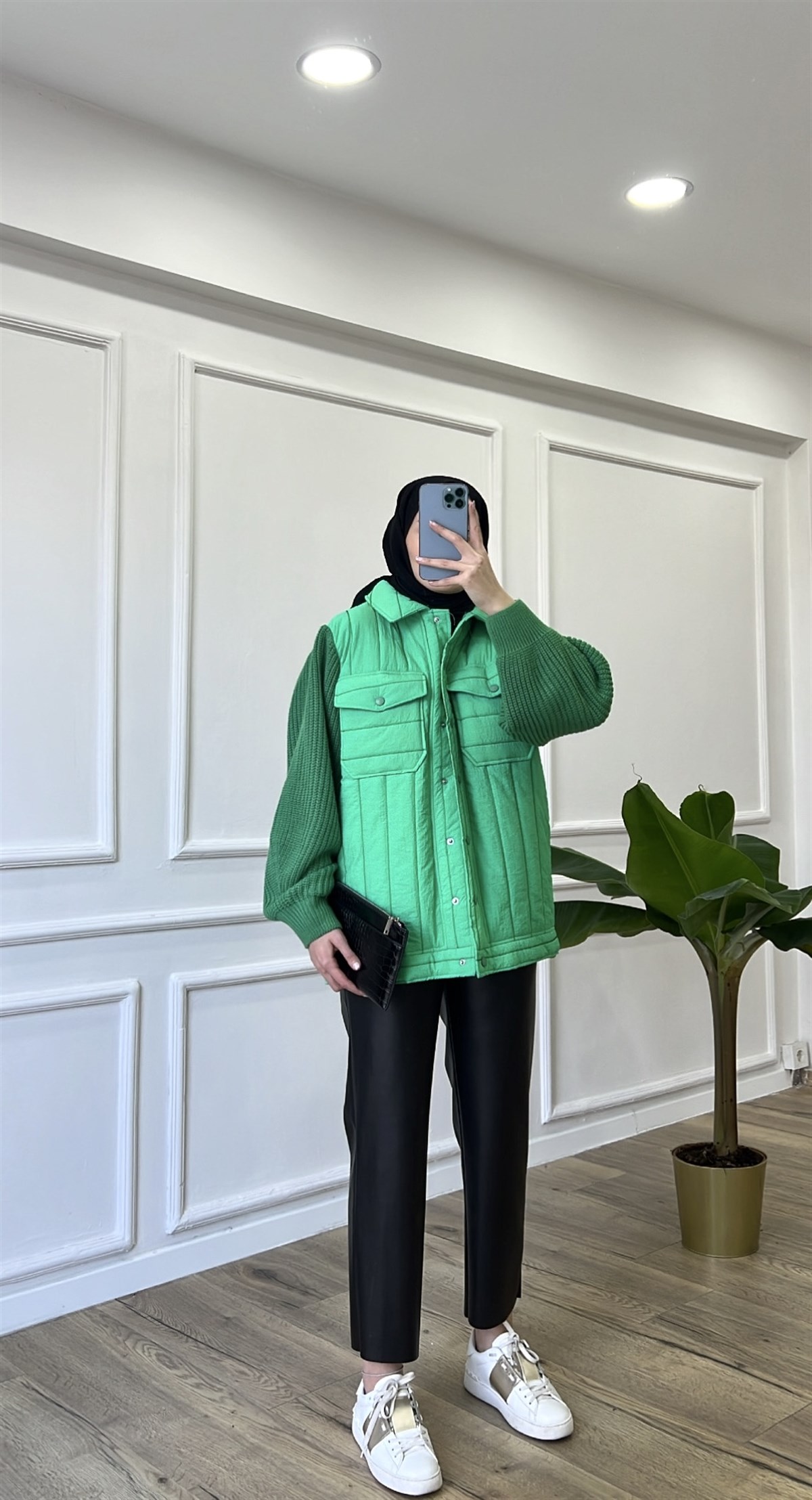 Benetton - Triko Detaylı Ceket  