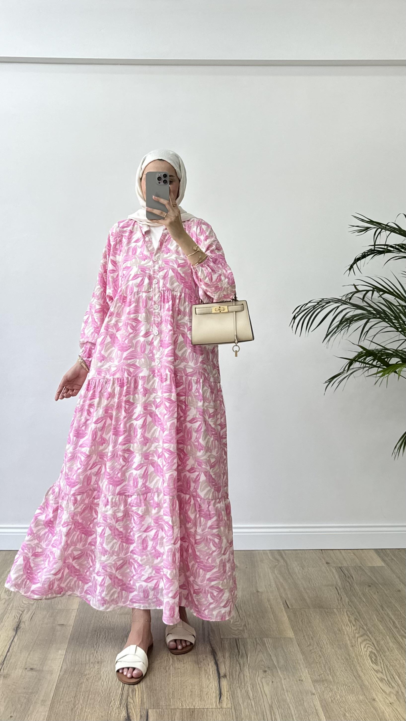 Berry Elbise Pembe 