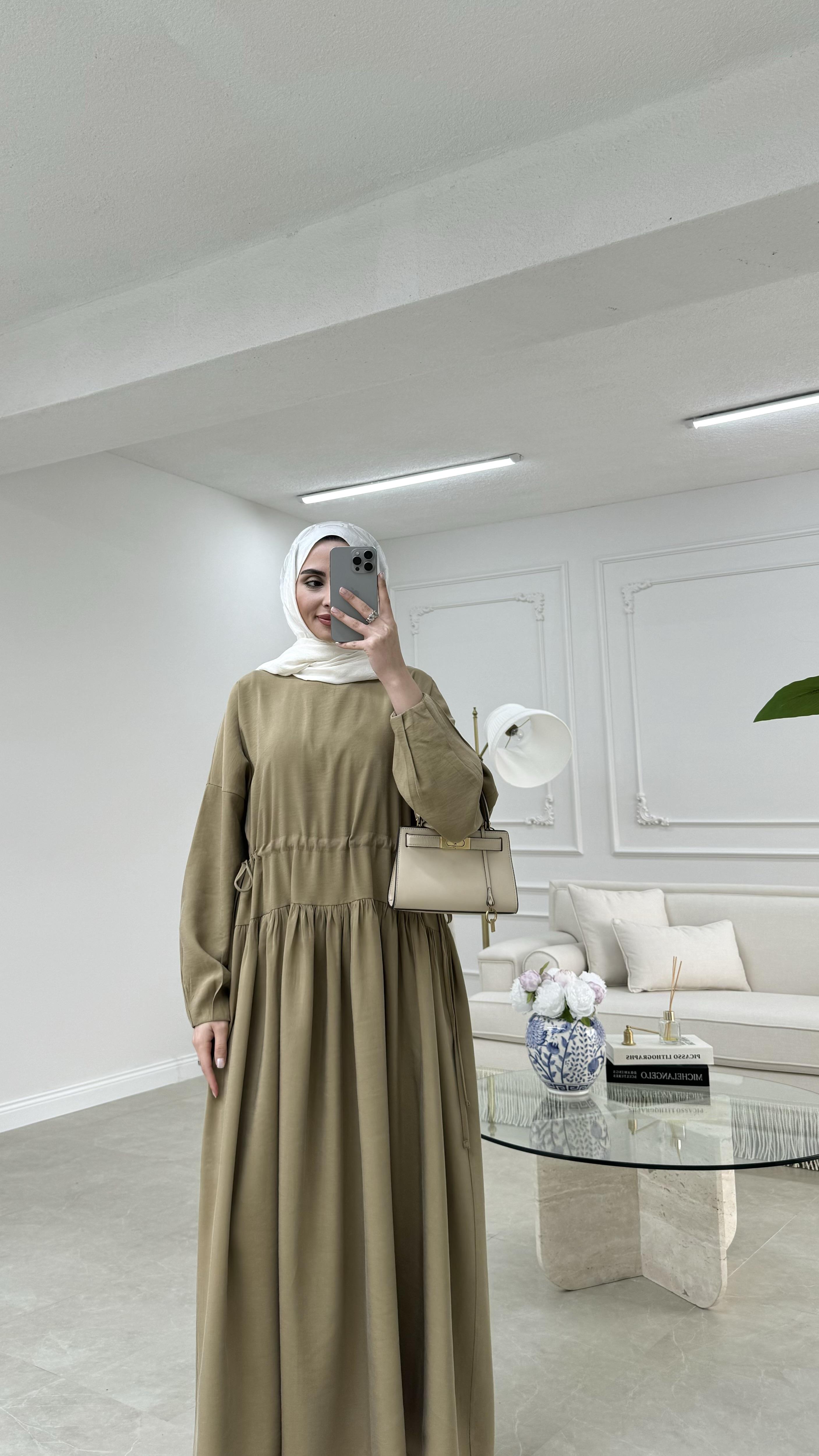 Bolero Elbise yağ yeşili