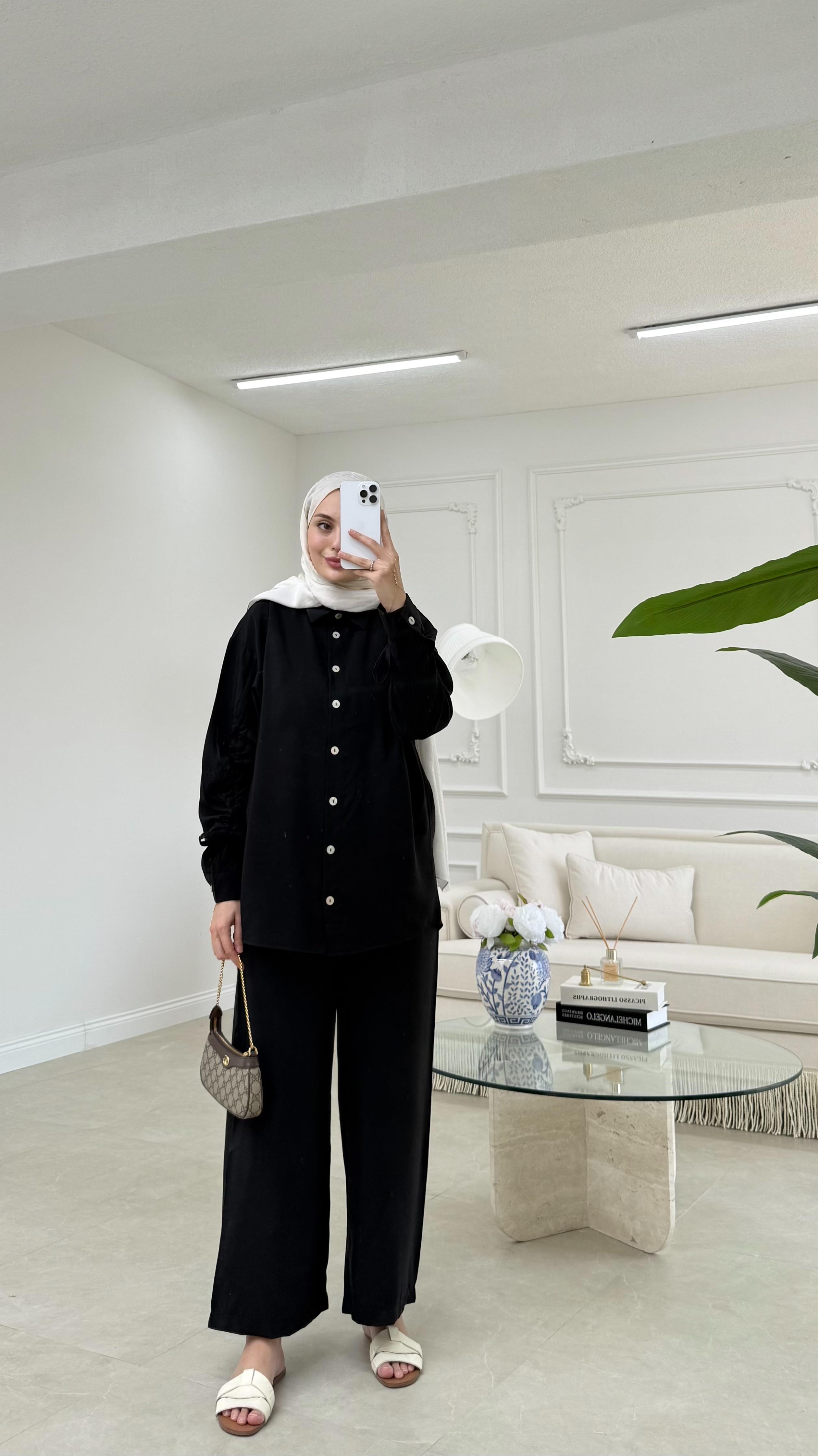 Flora Takım Siyah