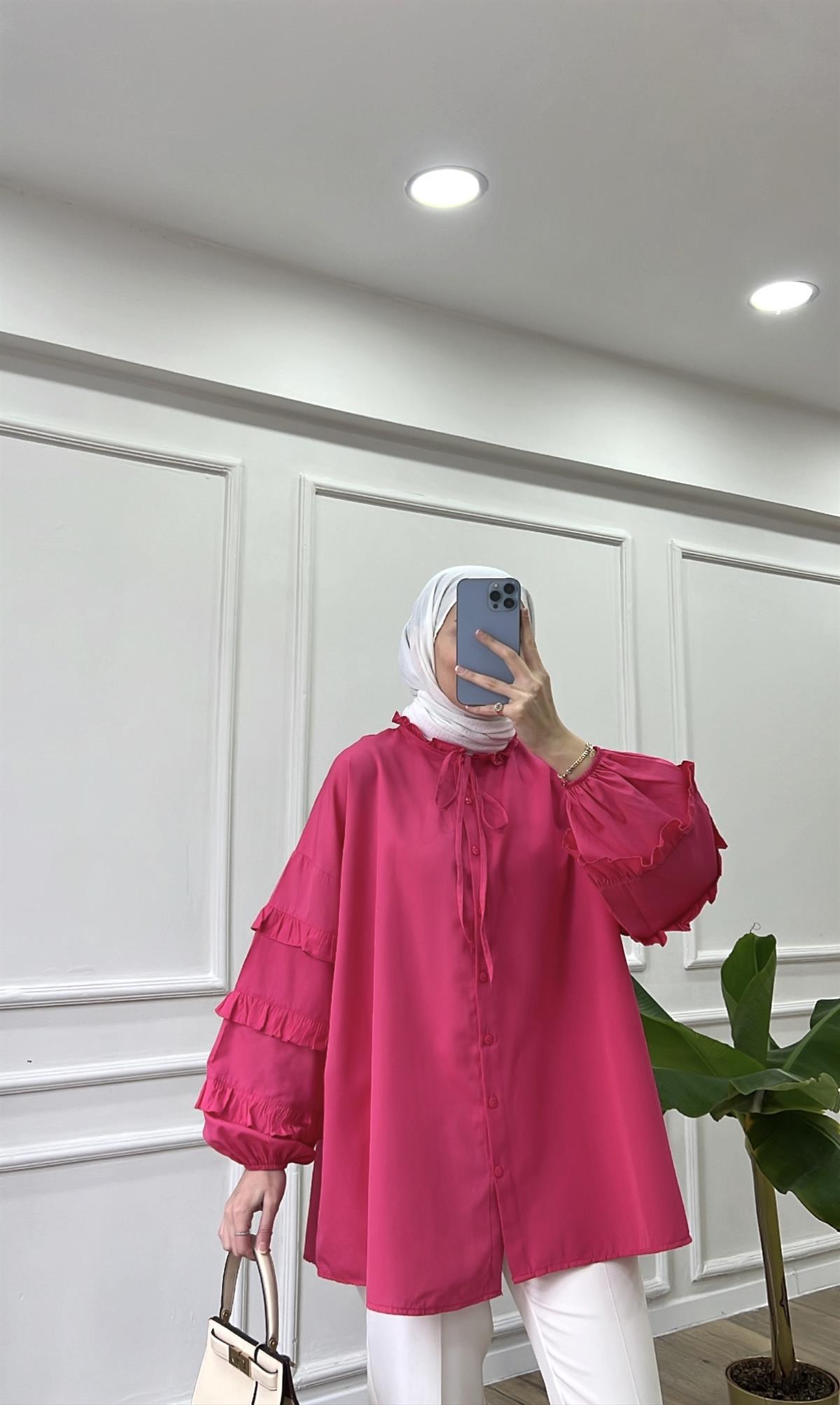 Freya Gömlek - Fuşya