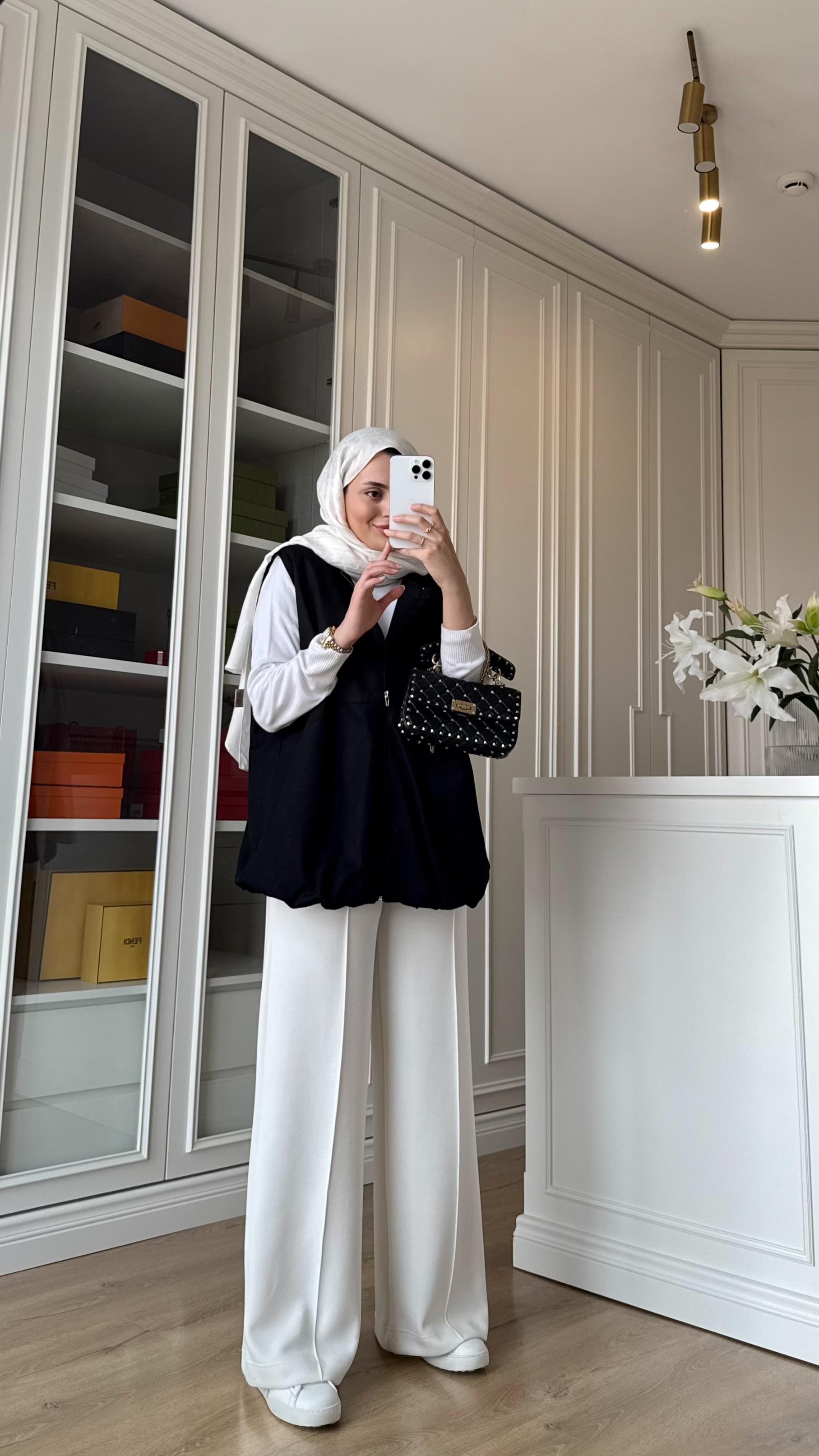 Gabardin Yelek Siyah