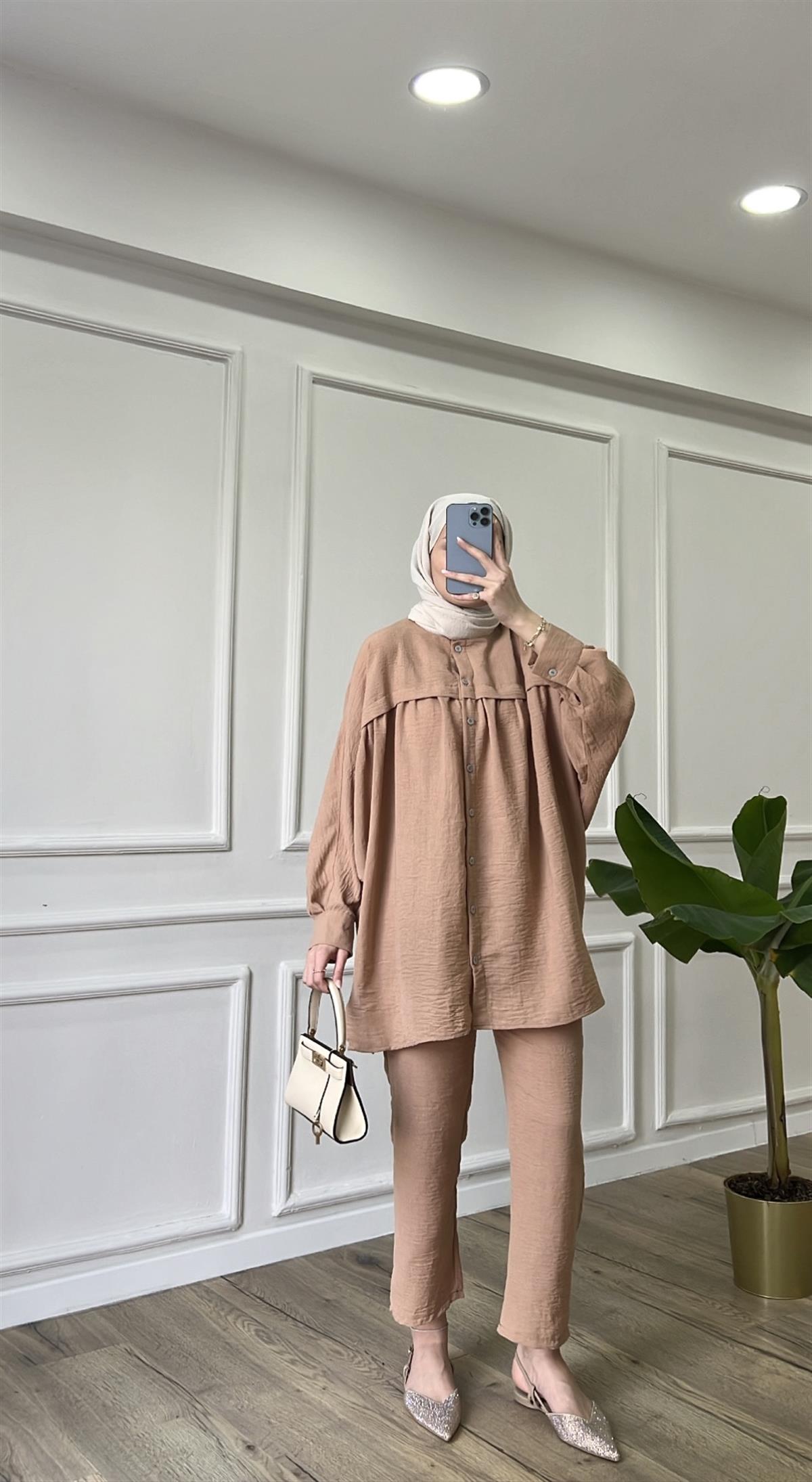 Kahve - Oversize Takım