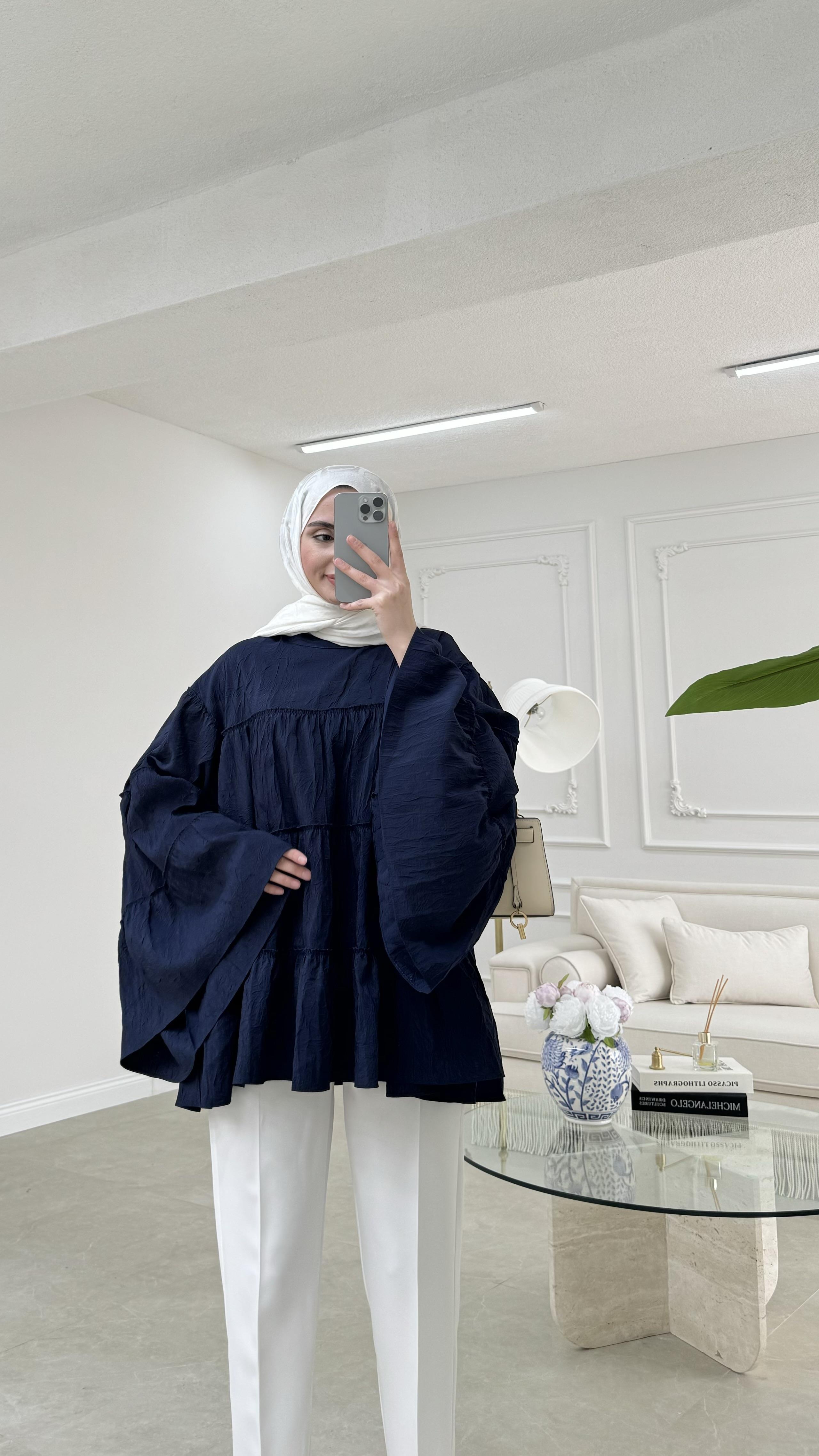 Kely Cupra Bluz Lacivert 