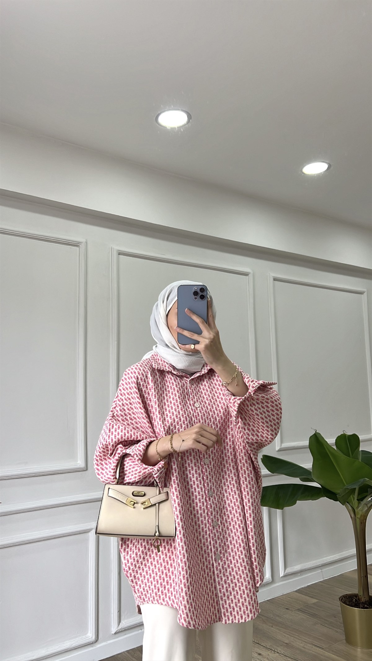 Mia Gömlek - Pembe
