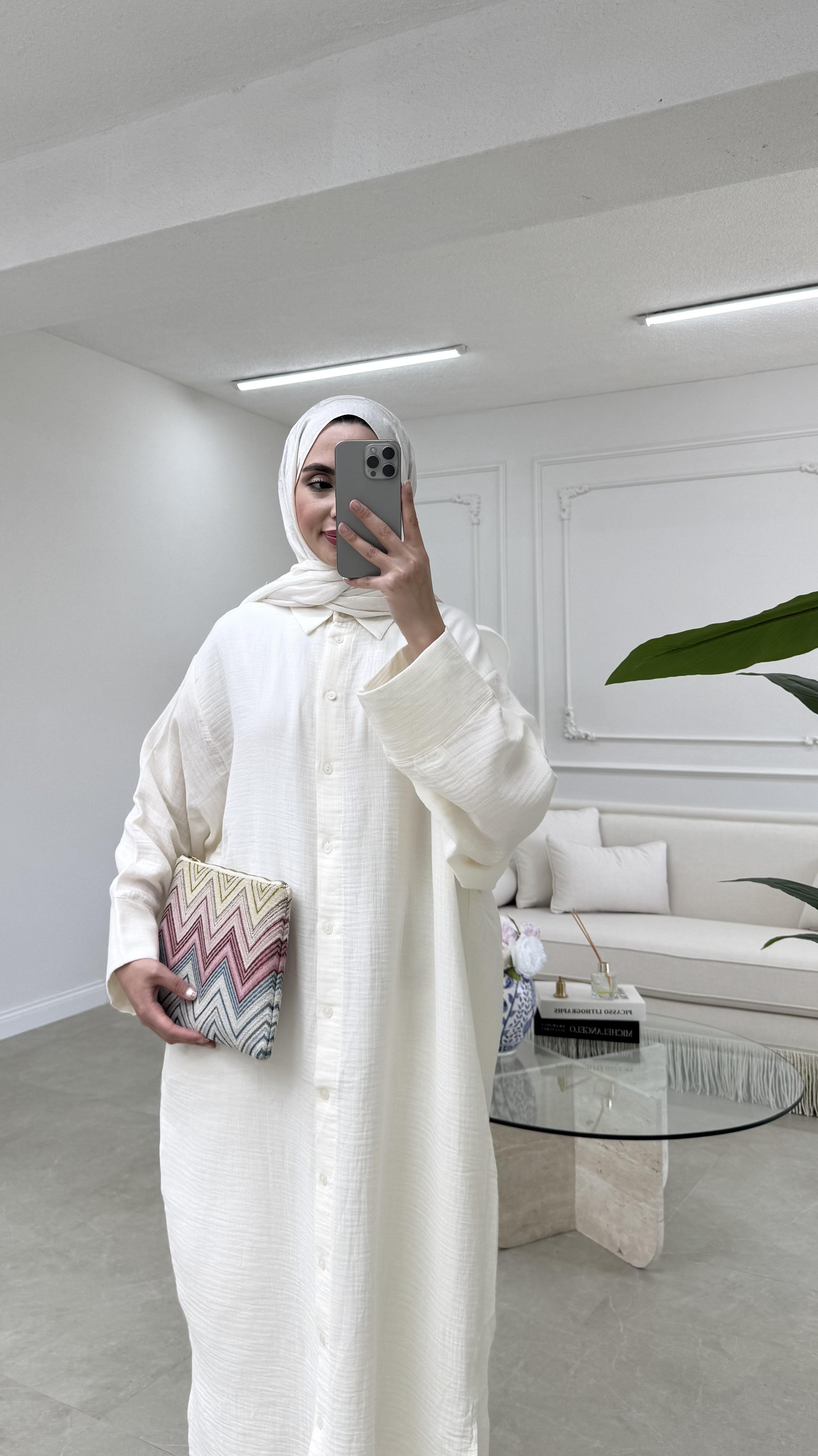 Müslin Gömlek Naturel