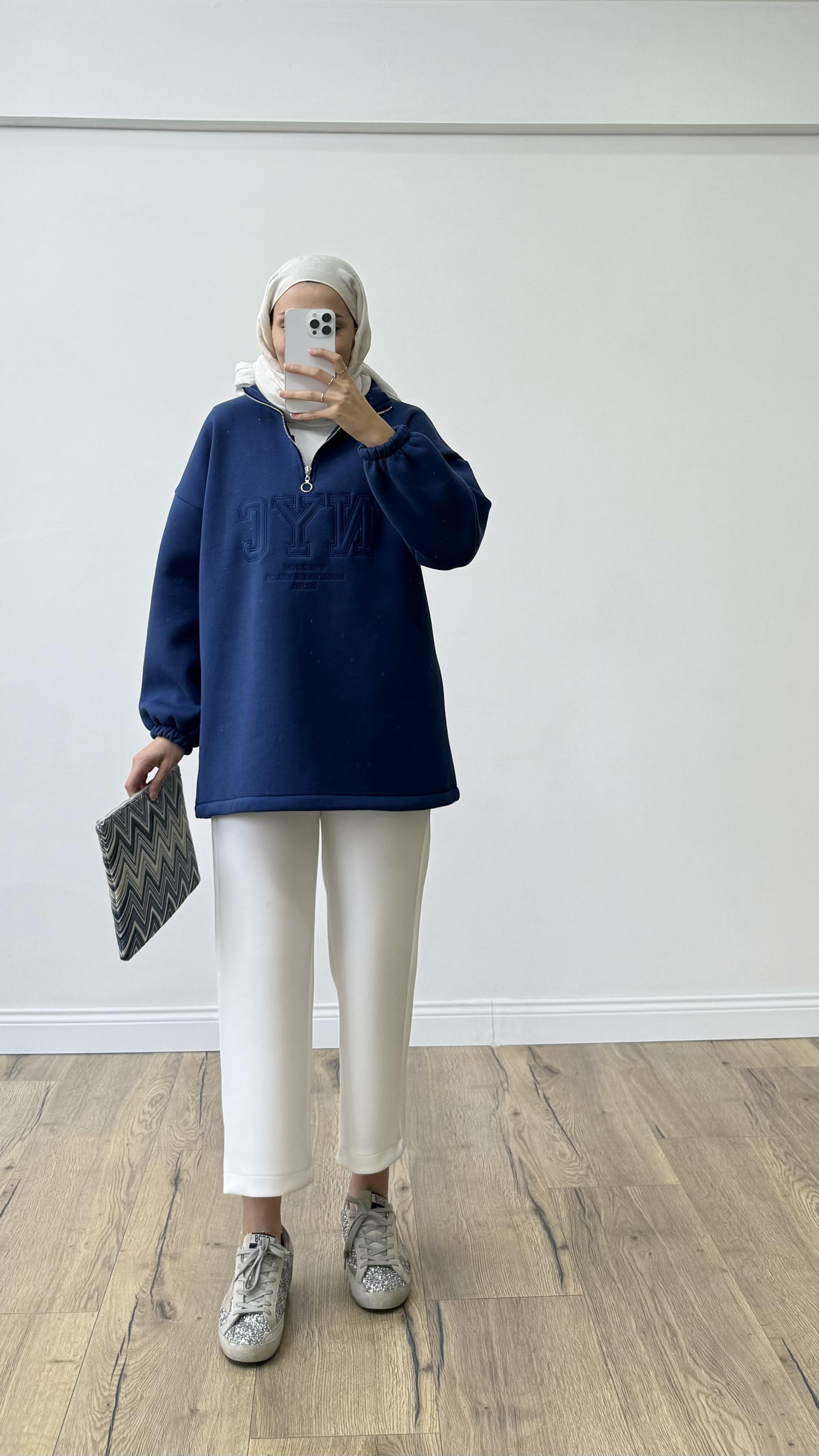 Nyc Sweatshirt Lacivert