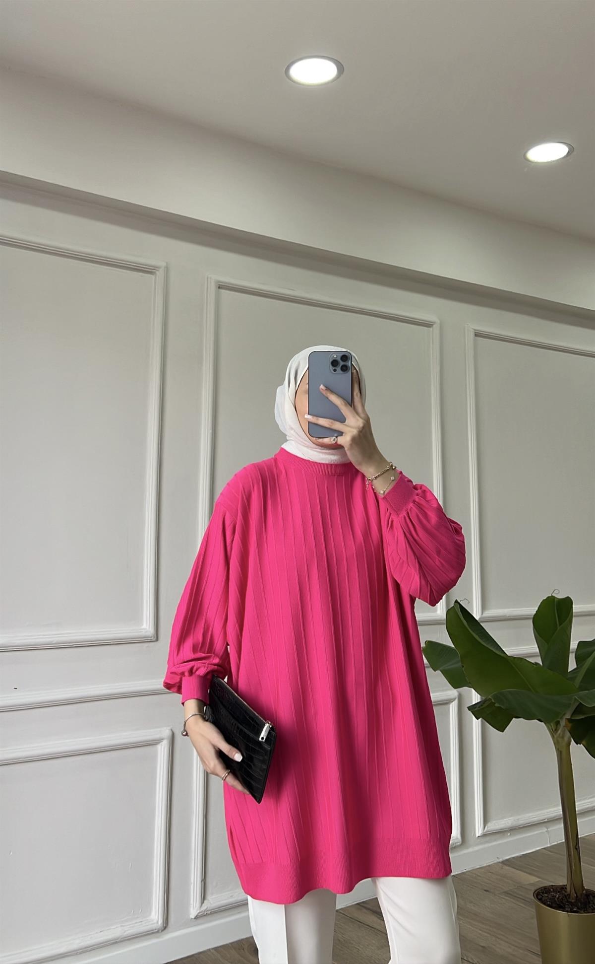 Pembe - Soft Merserize Tunik