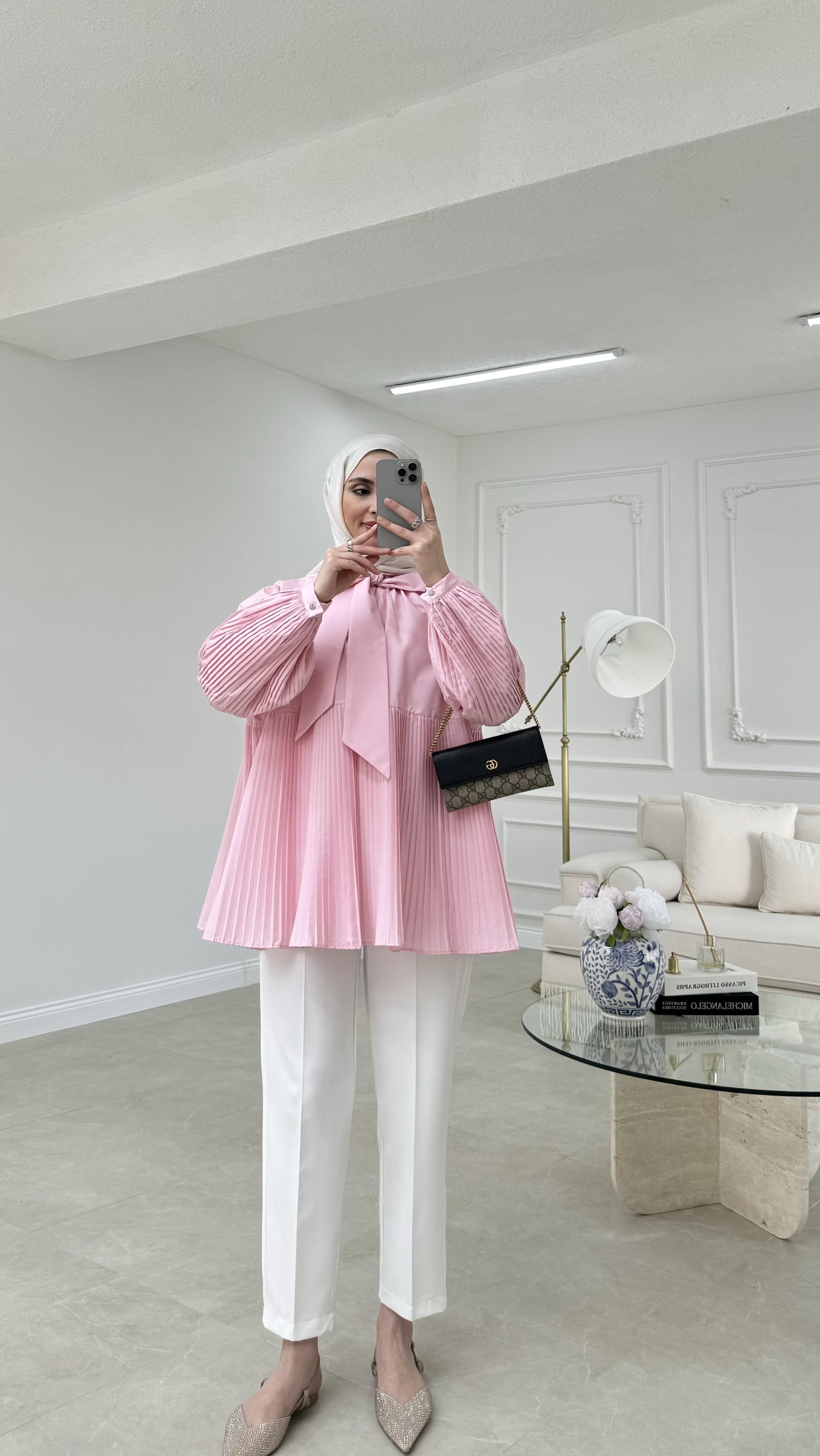 Pera Bluz Pembe 