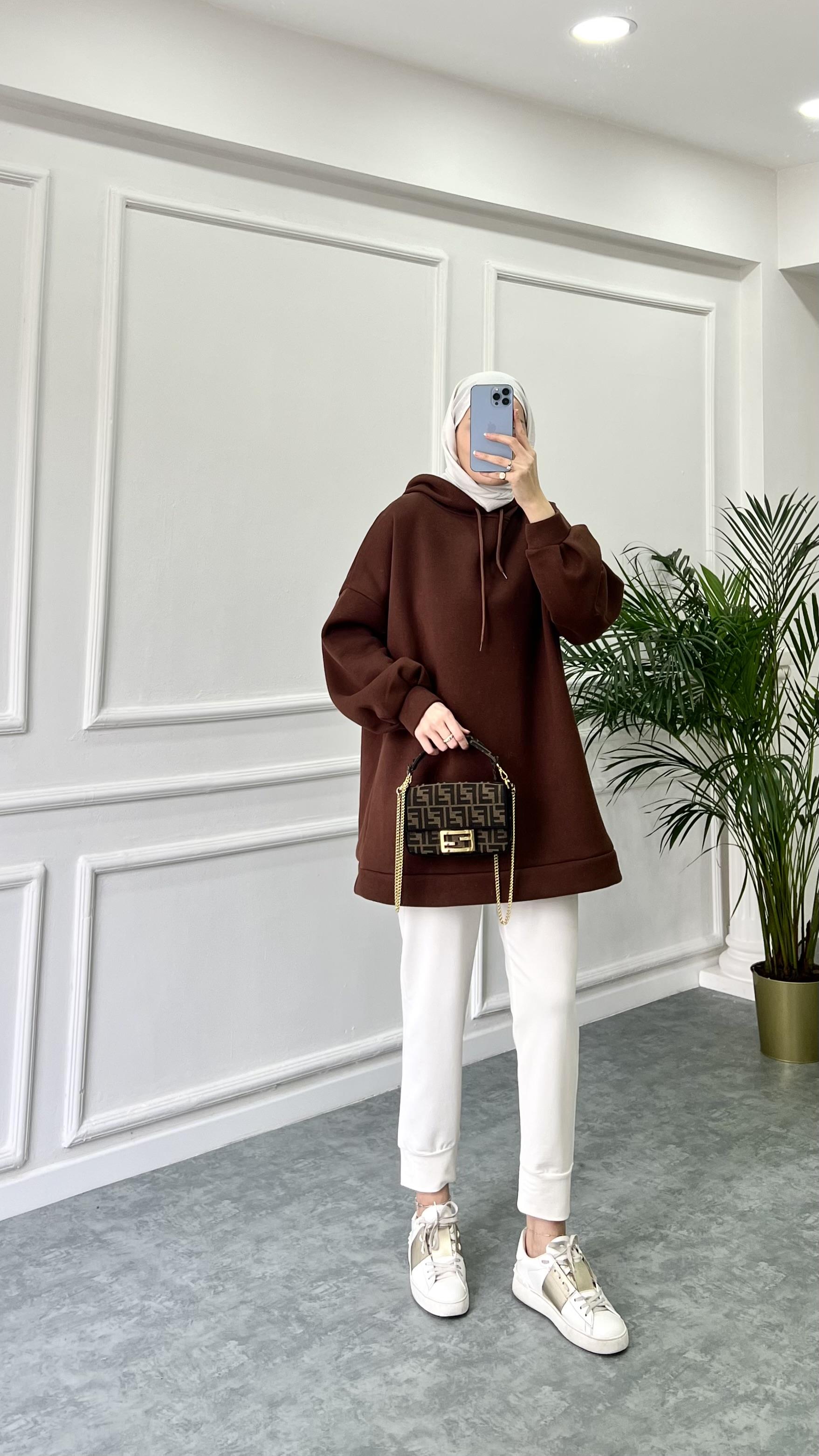 Rabi Sweatshirt Acı Kahve