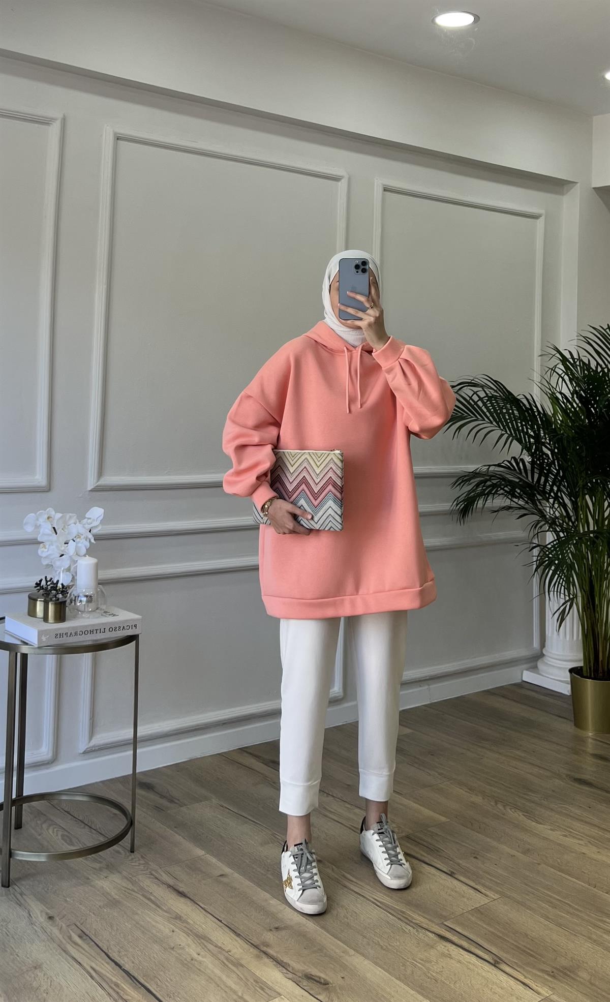 Rabi Sweatshirt Pembe