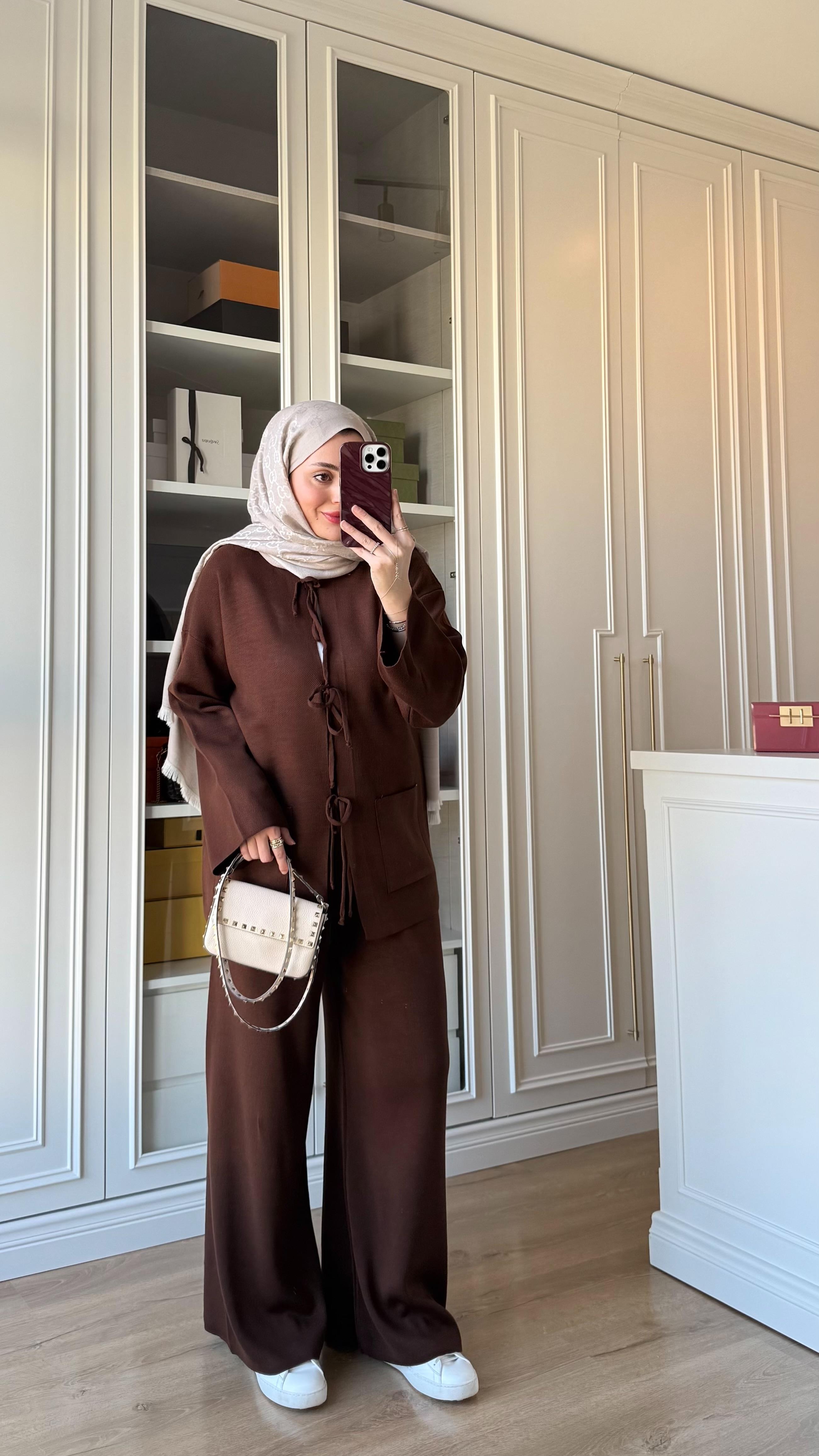 Rona Triko Takım Acı Kahve 