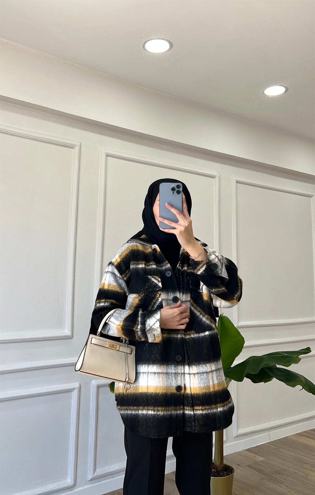 Siyah Oduncu Gömlek