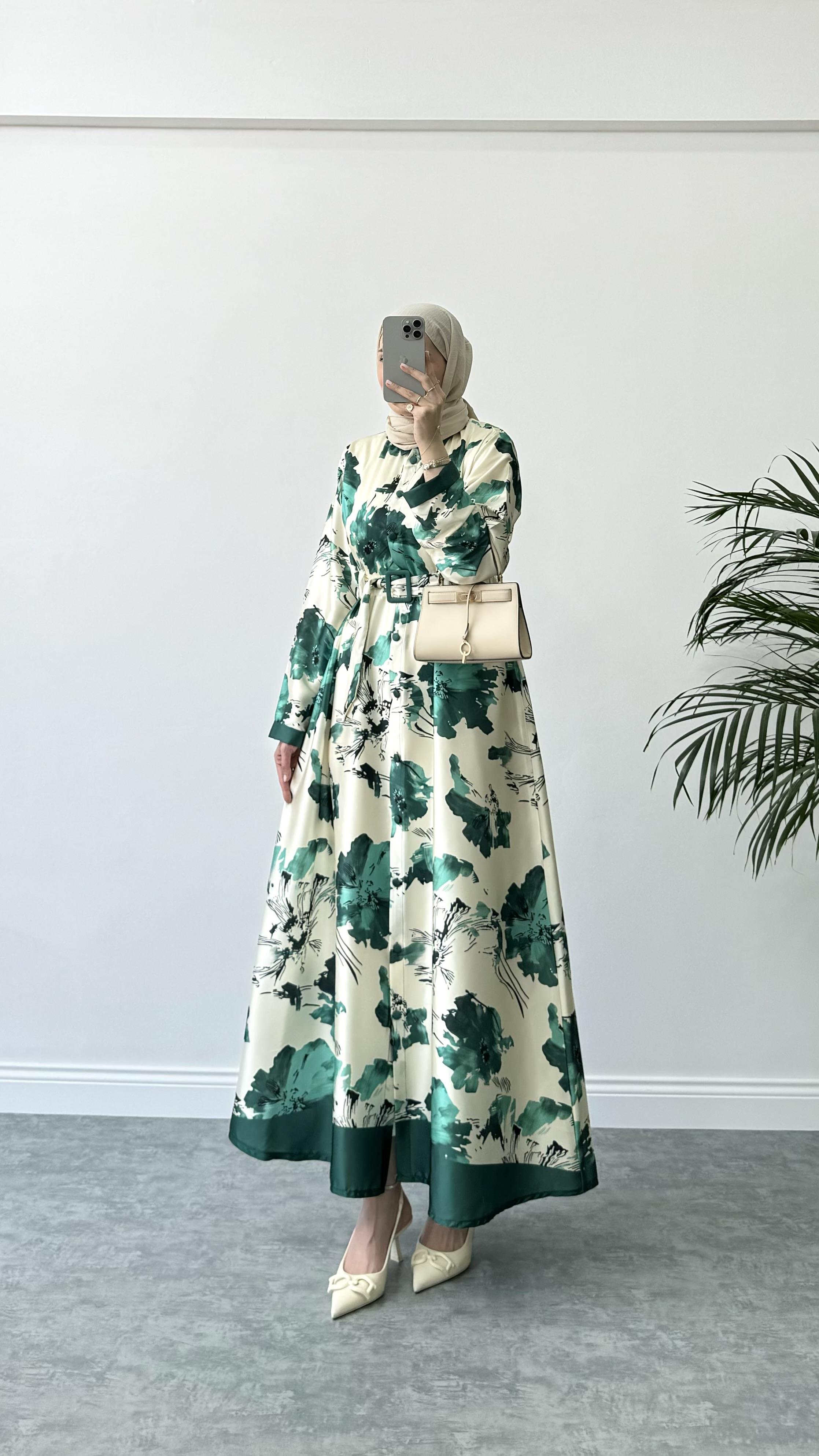 Sovera Sienna Elbise Yeşil