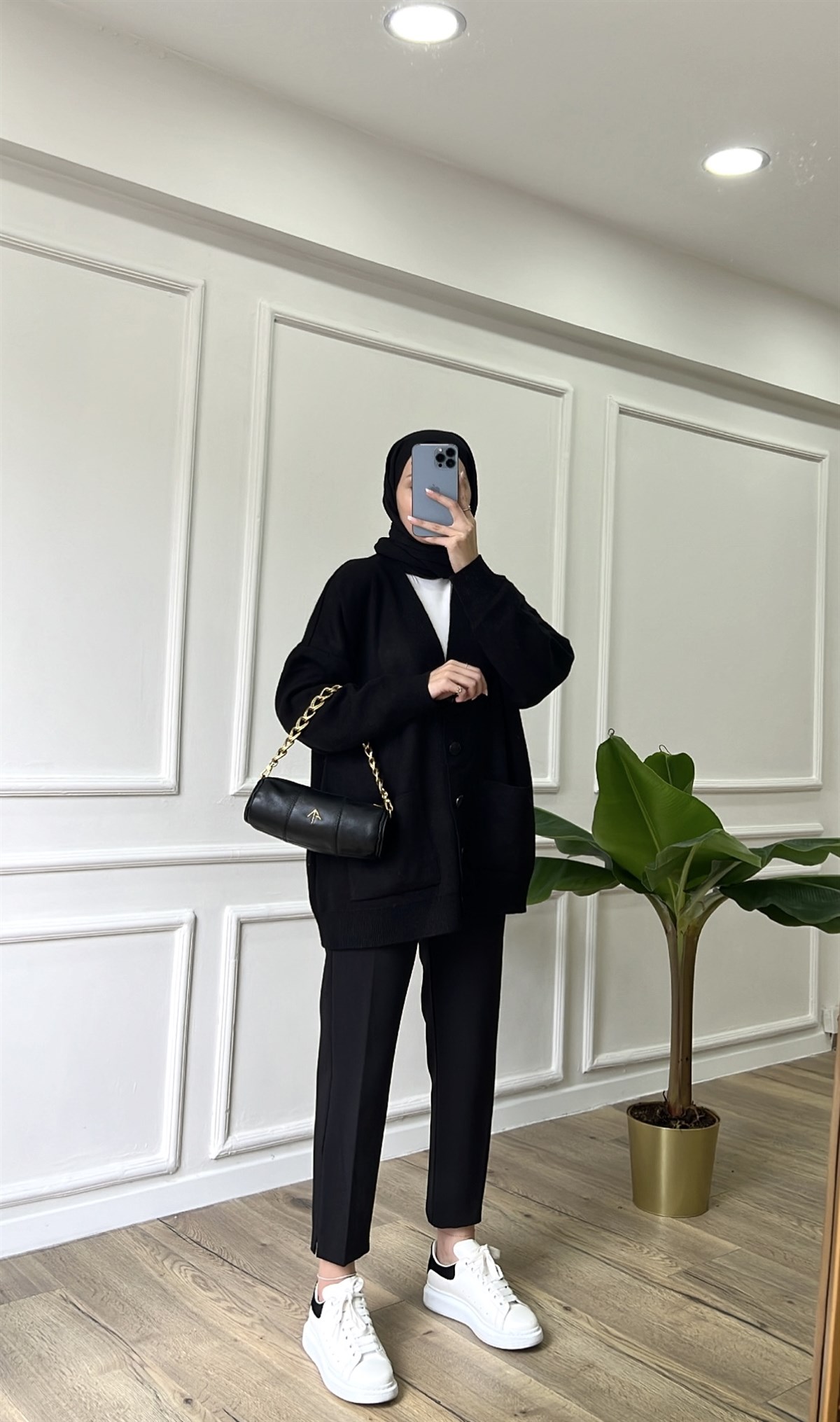 Triko Hırka - Siyah