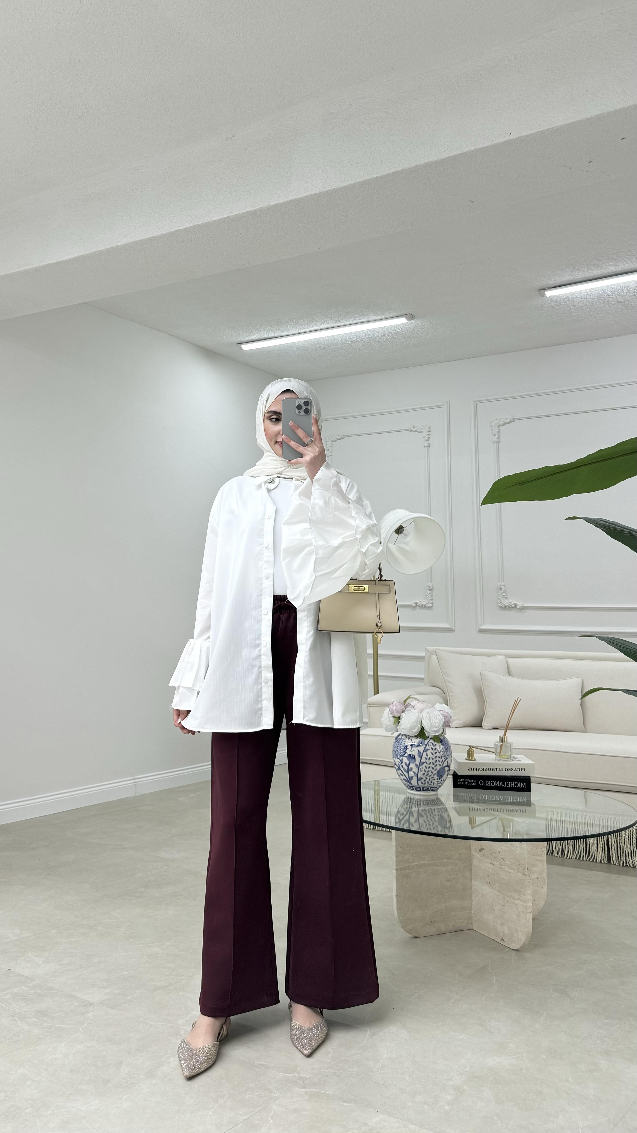 Yeni Çımalı Pantolon Bordo