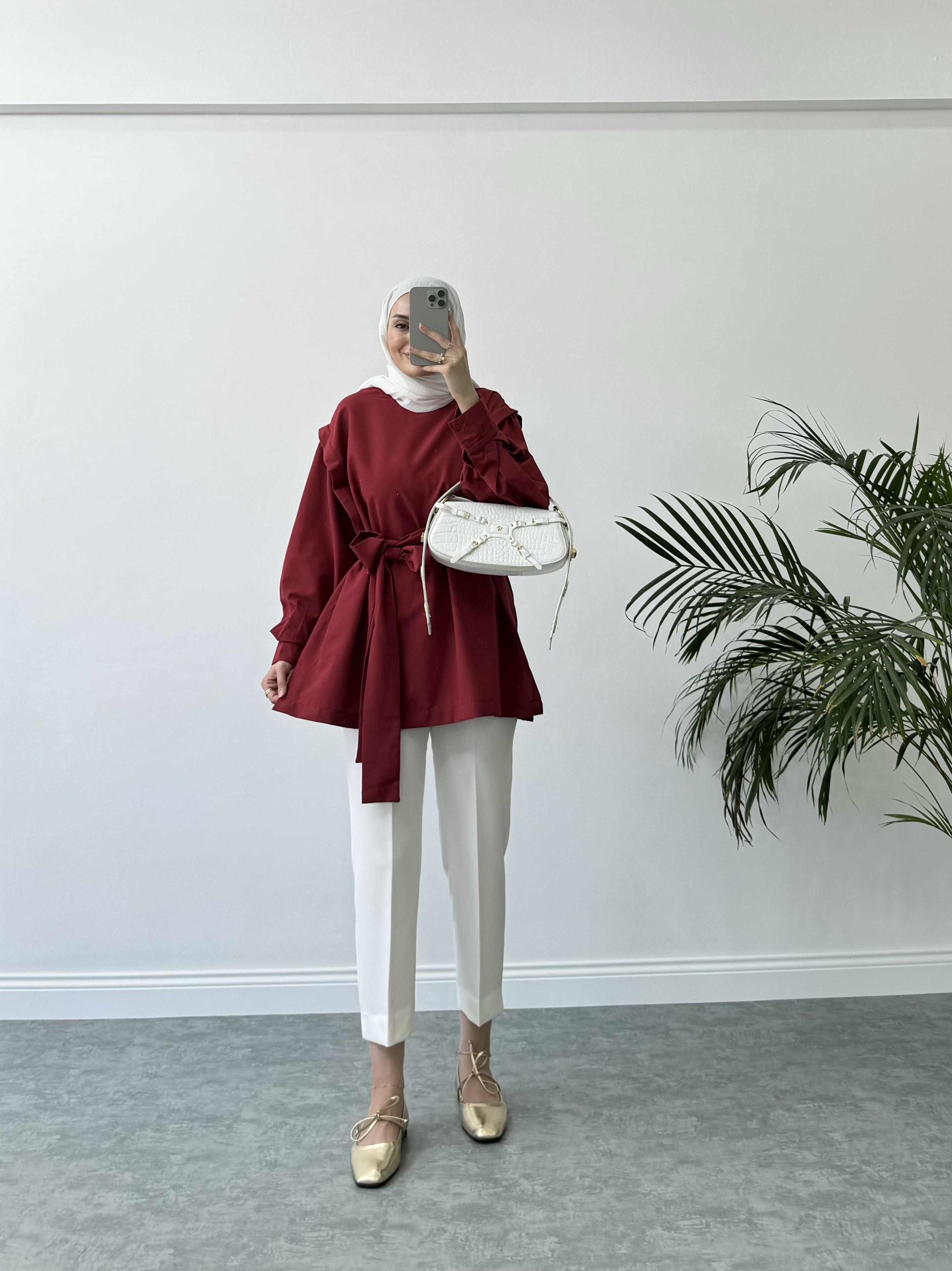 Zr Havuç Pantolon Beyaz