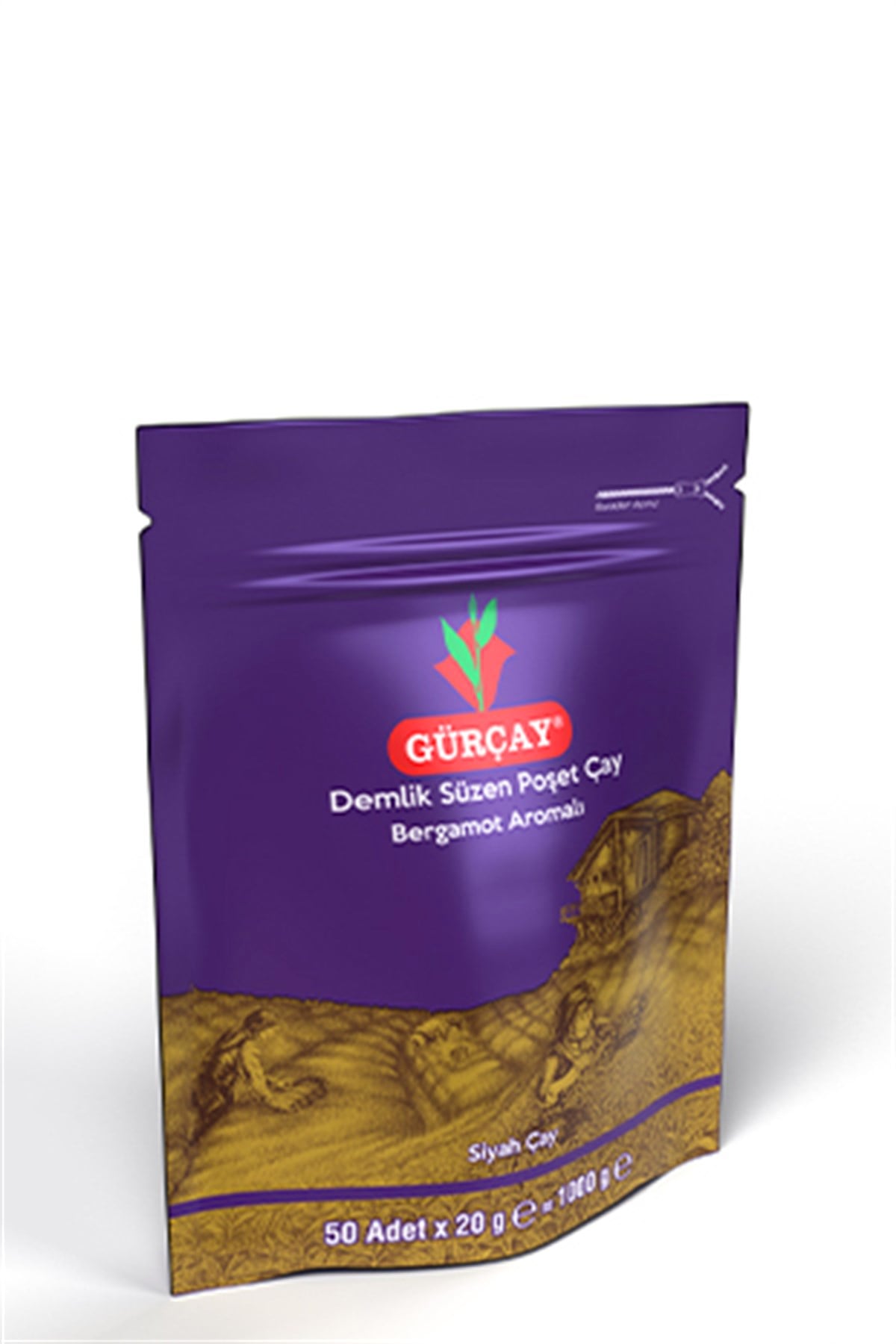 GÜRÇAY 20g'lık Bergamot Aromalı Demlik Süzen Poşet Çay