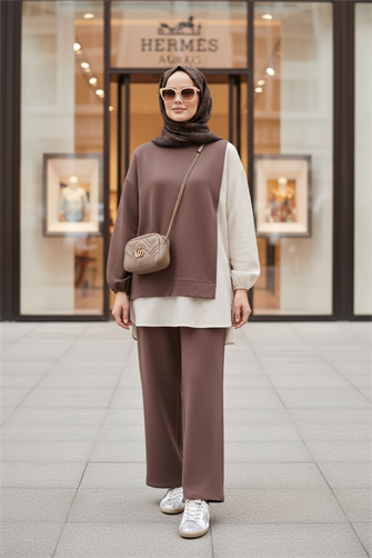 طقم قميص خط مزدوج طقم قهوة خط مزدوج