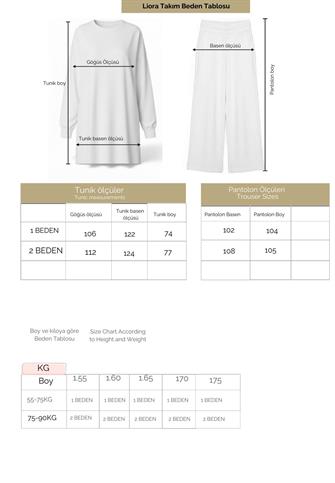 Liora Kadın Tesettür İkili Takım – Pamuklu İki İplik Gömlek Detaylı-Ekru