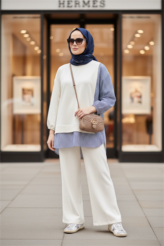 طقم قميص خطي طقم مزدوج أكرو