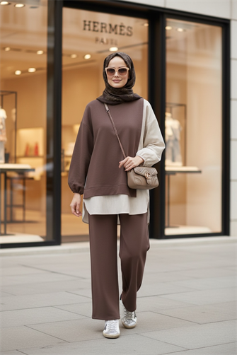 طقم قميص خط مزدوج طقم قهوة خط مزدوج