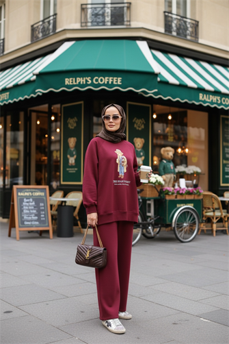 The Bear Sea Comfort Set İkili Takım Bordo