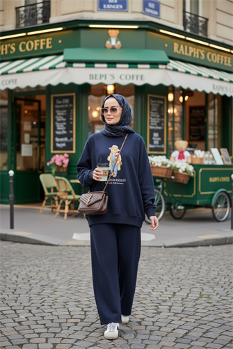 The Bear Sea Comfort Set İkili Takım Lacivert