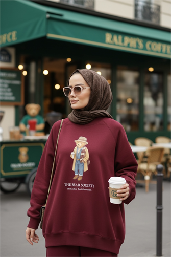 The Bear Sea Comfort Set İkili Takım Bordo