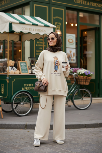 The Bear Sea Comfort Set İkili Takım Krem Vanilya 