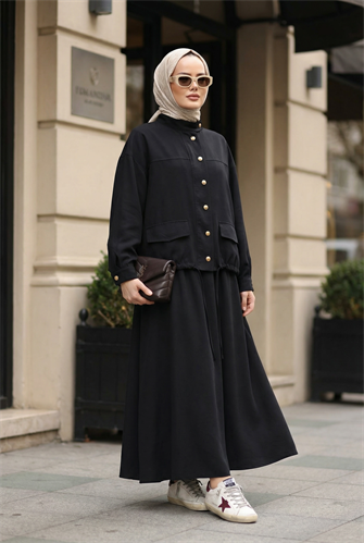 Aurelia Gold Tensel Set- Etekli Takım – Siyah