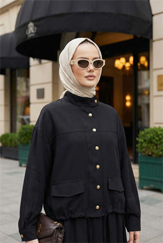 Aurelia Gold Tensel Set- Etekli Takım – Siyah