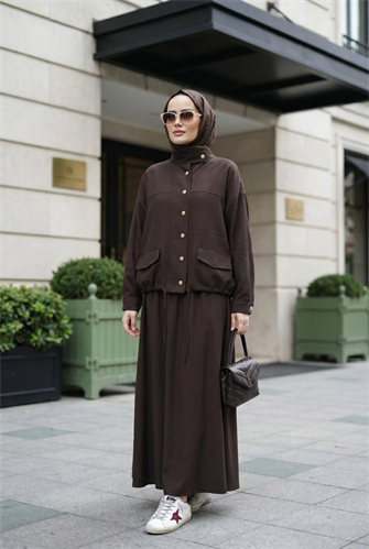 Aurelia Gold Tensel Set- Etekli Takım – Acıkahve