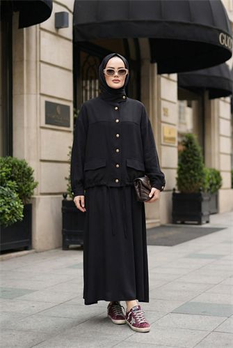 Aurelia Gold Tensel Set- Etekli Takım – Siyah